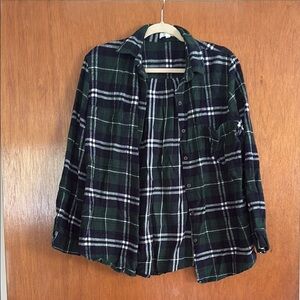 Plaid Button-Up Jacket